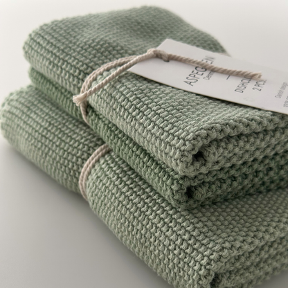 Knitted Dishcloths – Solid – For Modern Kitchens: 25x25 cm
