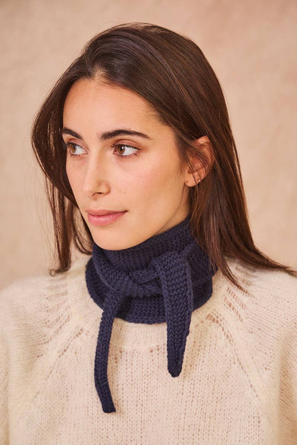 Little "Sophie Scarf": Navy Blue