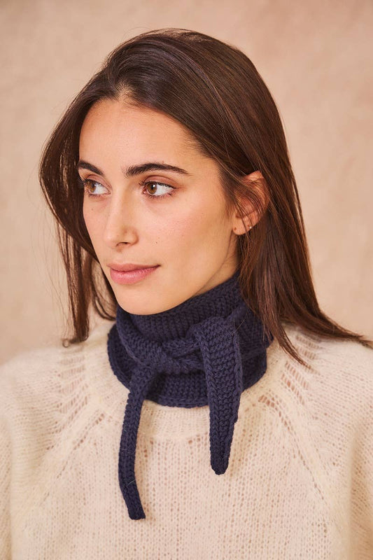 Little "Sophie Scarf": Navy Blue