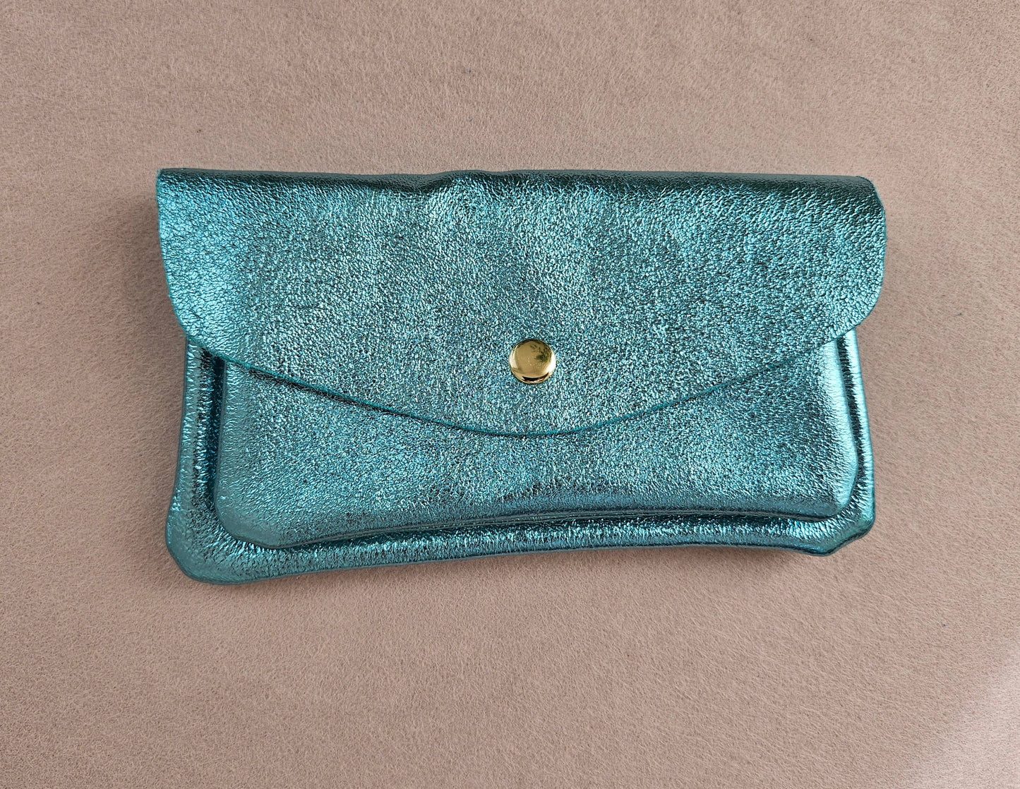 Kangaroo double pocket leather wallet