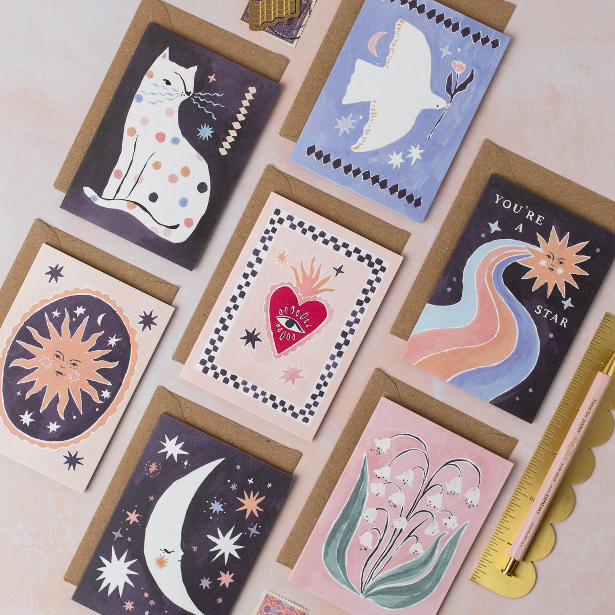 Dove Mini Cards | Blank Mini Cards | Mini Greeting Cards