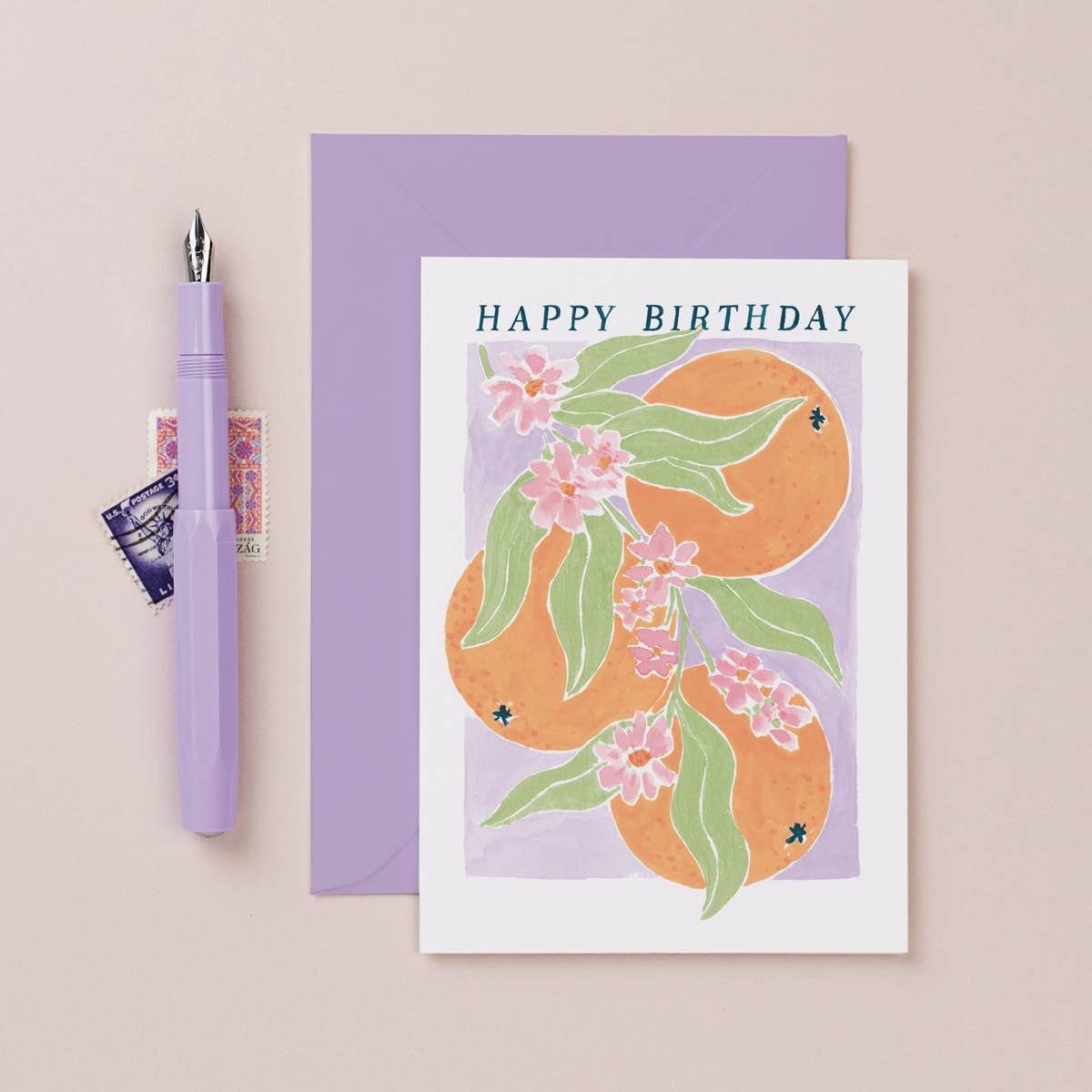 Oranges Birthday Card | Art Card | Female Birthday Cards