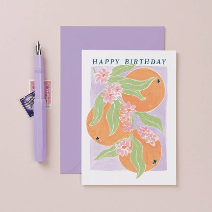 Oranges Birthday Card | Art Card | Female Birthday Cards