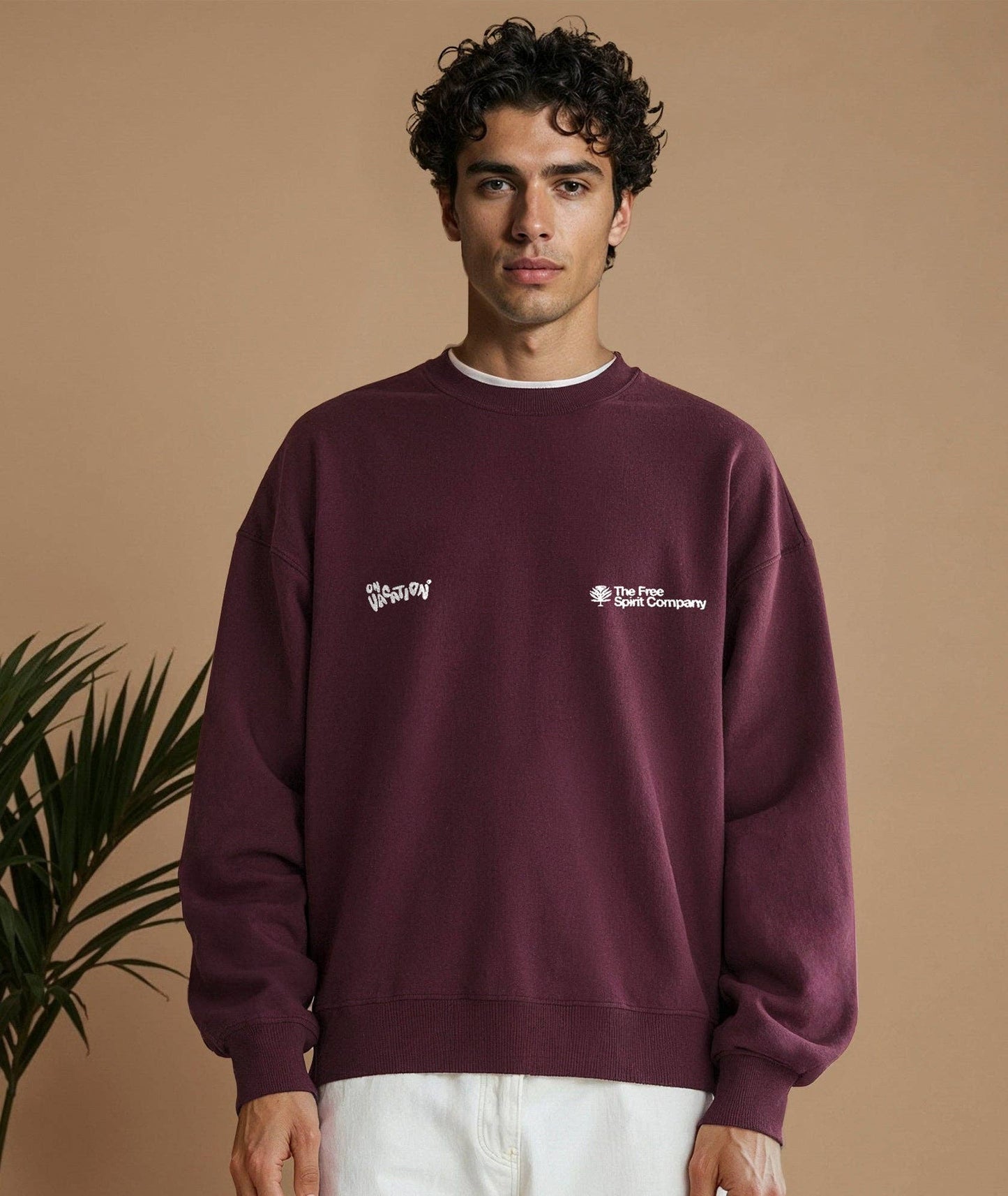 Positive Energy Sweater - Burgundy