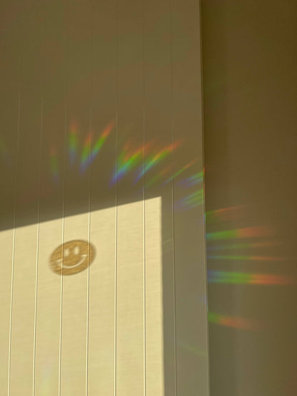 Suncatcher Window Stickers - Set of 5 Circles, Rainbow Decal