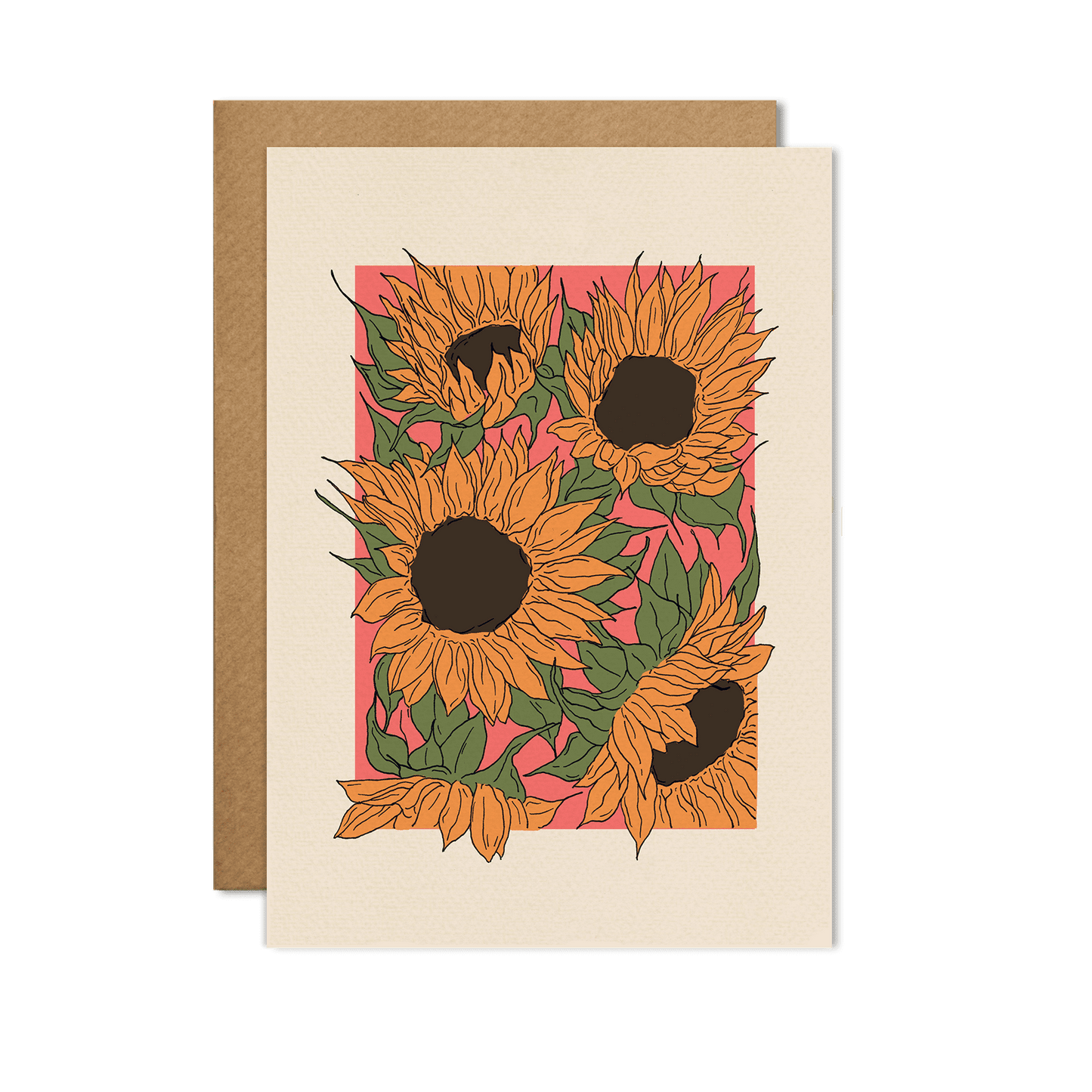 Sunflower Card: Cello-free