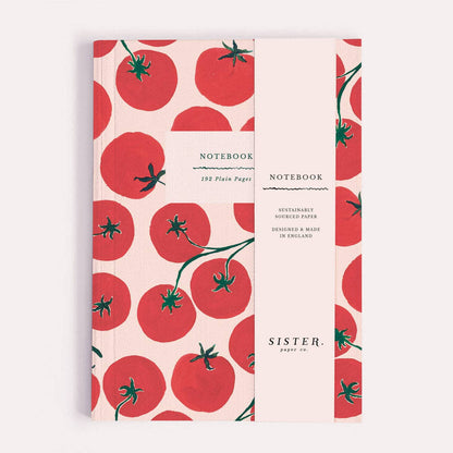 Tomatoes Notebook | Plain Page Journal | Blank Notebooks