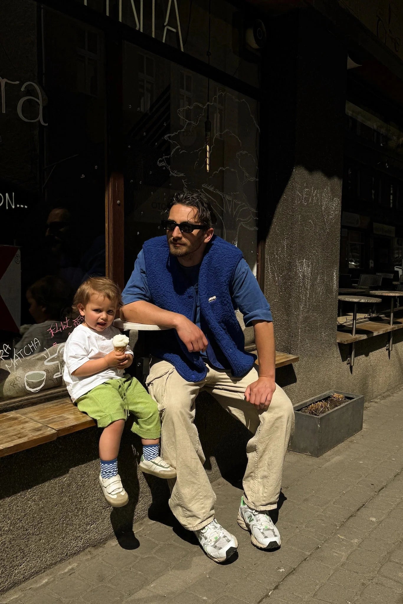 Merino vest - Night blue