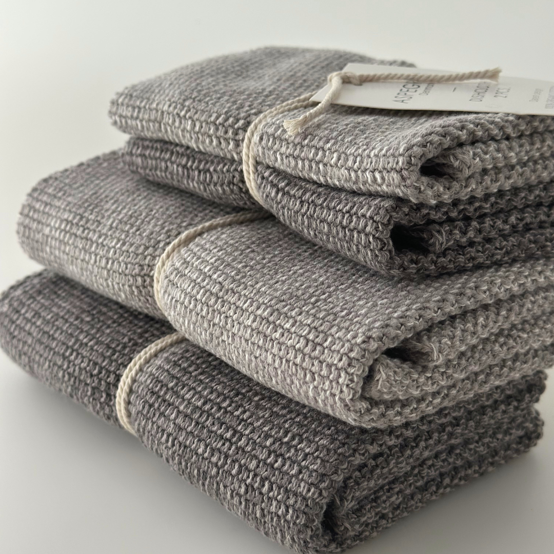 Knitted Dishcloths – Blend – 100% Organic Cotton: 26x26 cm