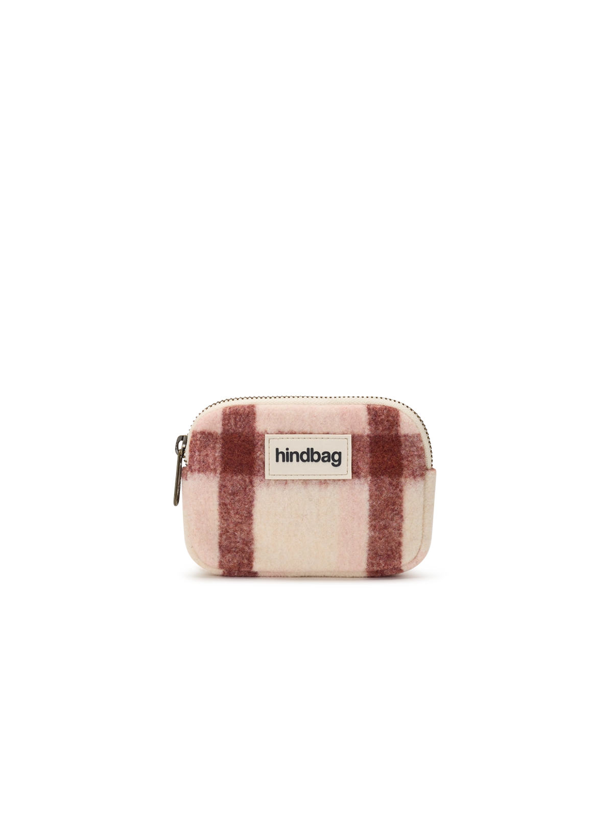 Lili pink tartan coin purse