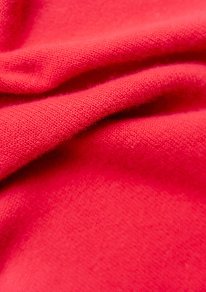 Merino Triangle Scarf in Red