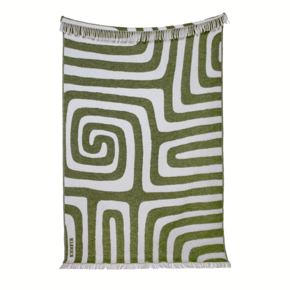 Klekks No. 34 - Wool blanket: Grün