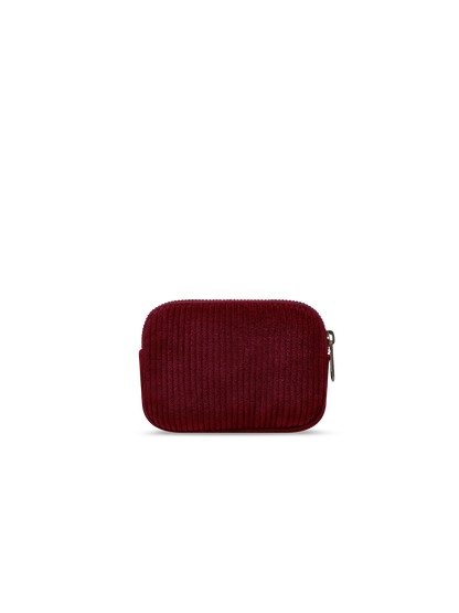 Lili burgundy velvet coin purse