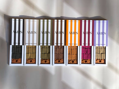 Natural incense bricks and burner: Black oud