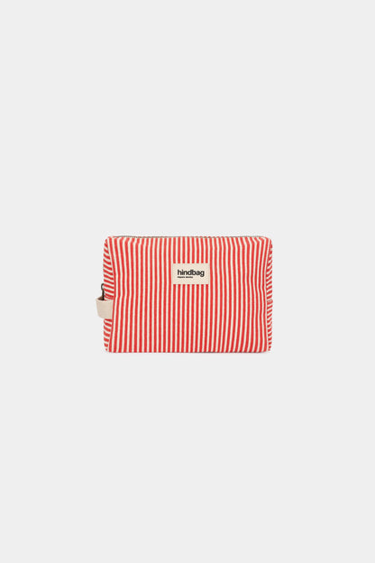 Leon Toiletry Bag Red Stripes