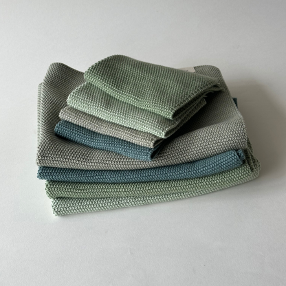 Knitted Dishcloths – Solid – Durable Quality: 25x25 cm