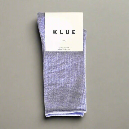 KLUE Glitter Lurex socks in eco-friendly Lyocell | Lilac: 36-40