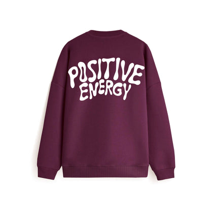 Positive Energy Sweater - Burgundy