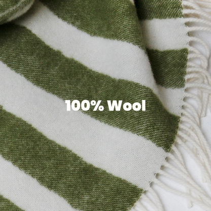 Klekks No. 34 - Wool blanket: Grün