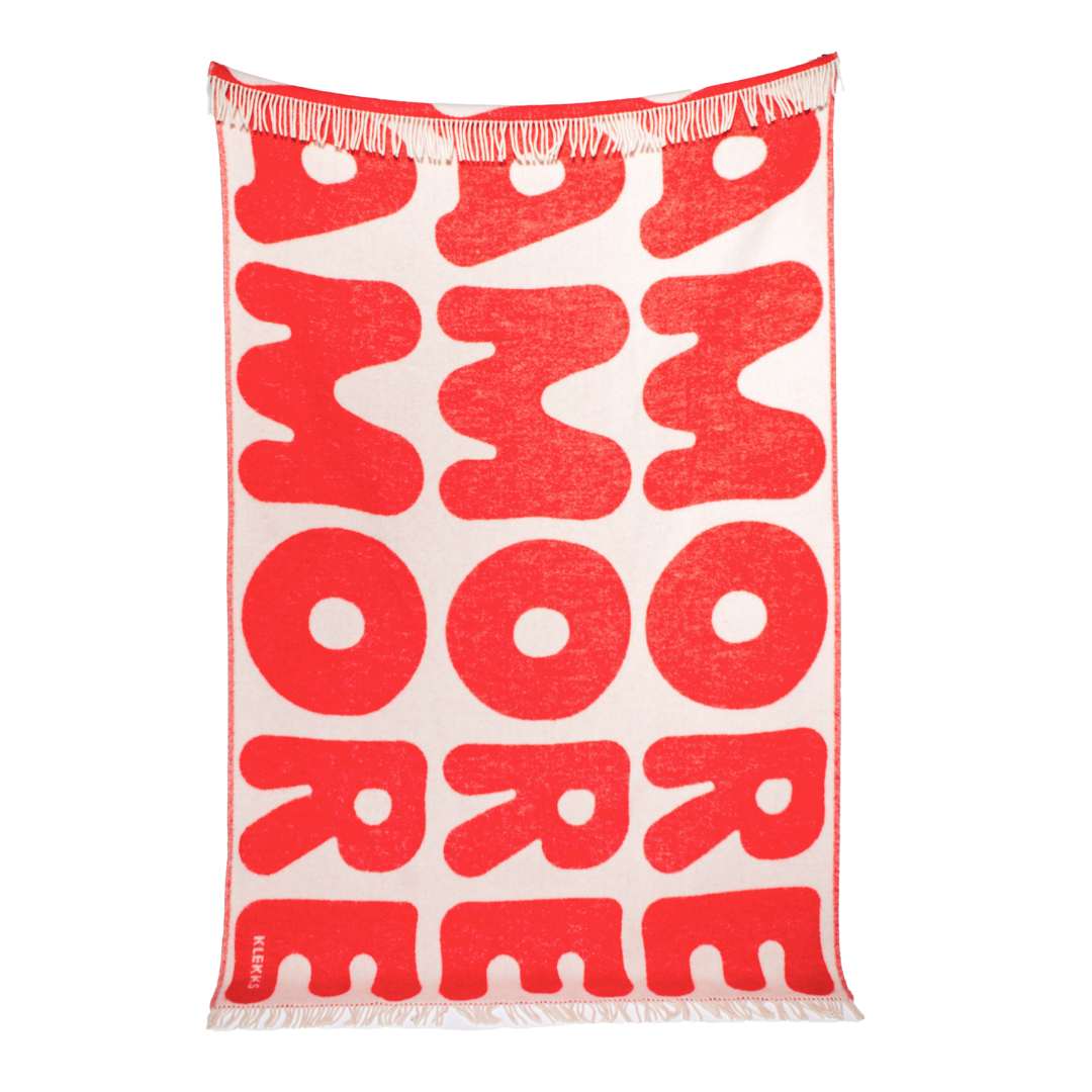 Klekks No. 11 - Wool Blanket: Red