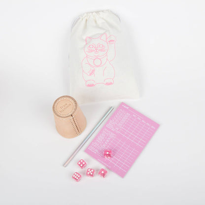 Dice Game PINK Set of 5