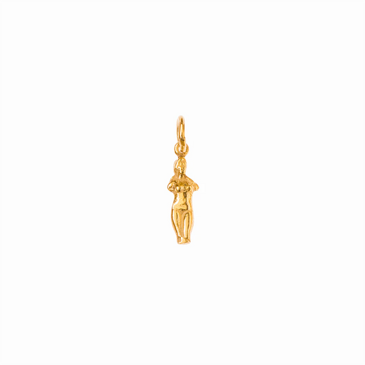 Aphrodite Pendant & Necklace – Gold-Plated Silver – Large