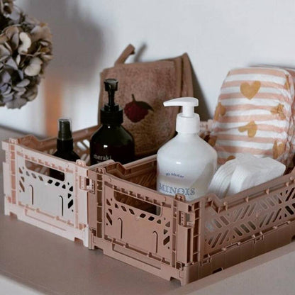 Minibox Folding Crates Warm Taupe