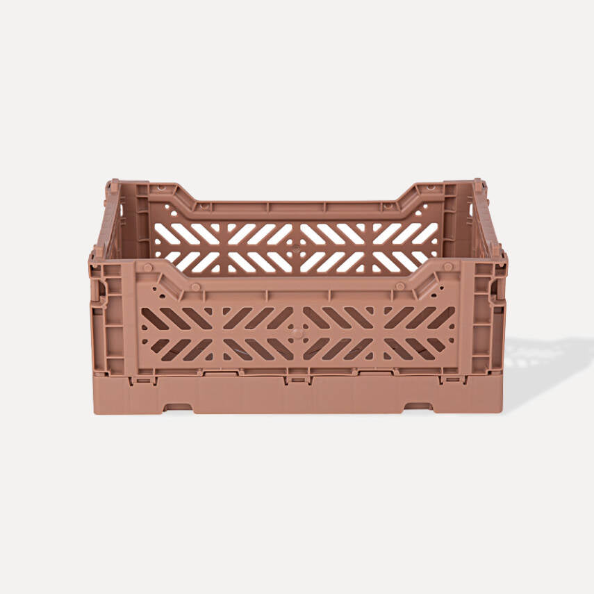 Minibox Folding Crates Warm Taupe