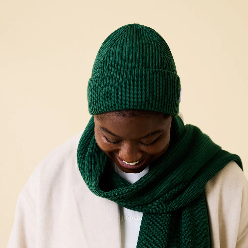 Beanies made of Merino Wool - Dark Green