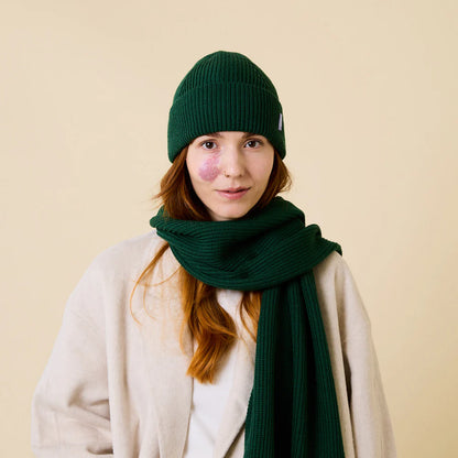 Beanies made of Merino Wool - Dark Green