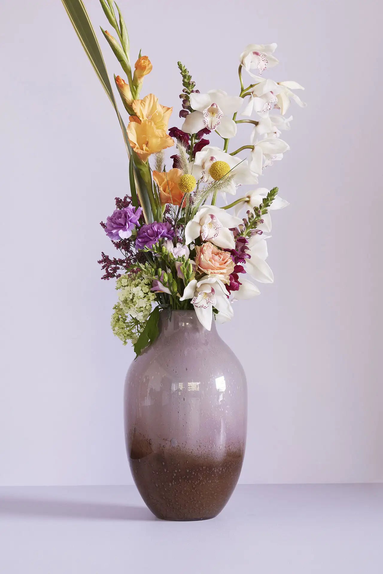 Posy Vase Maroon/Rose