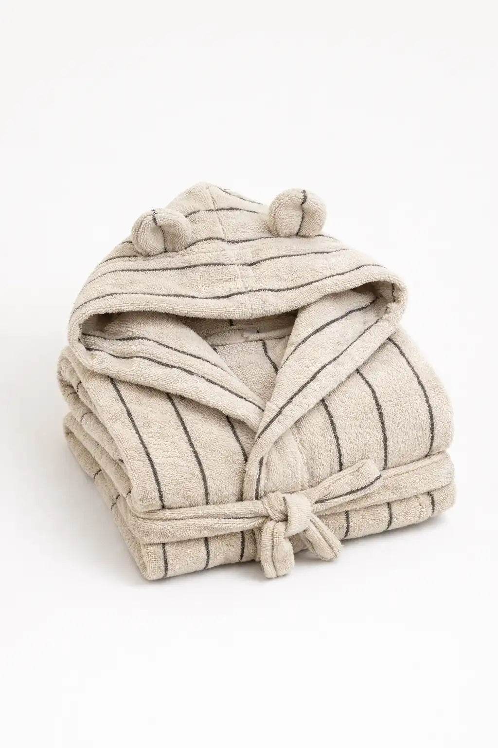 Neunest 100% Cotton Kids Bathrobe - Off White