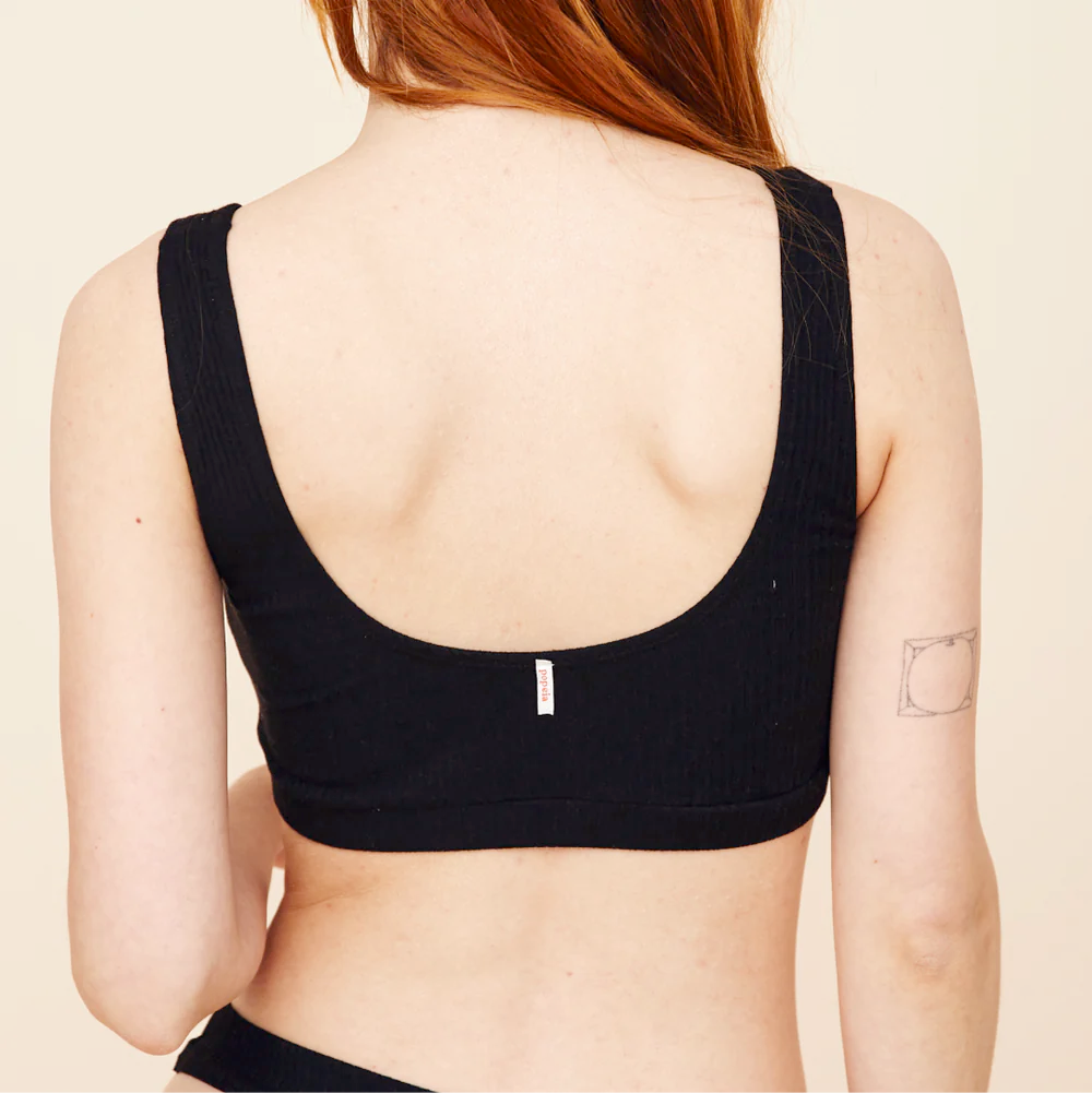 Comfy Bra – Organic Cotton in White & Black