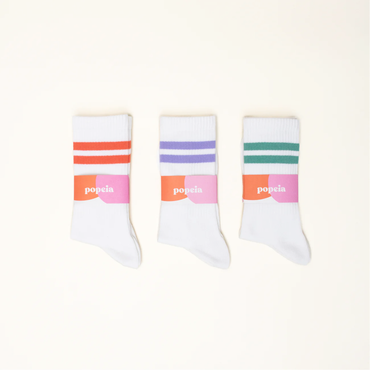 Die Tennissocken mit Streifen – Im 3er Set – 10% Rabatt 