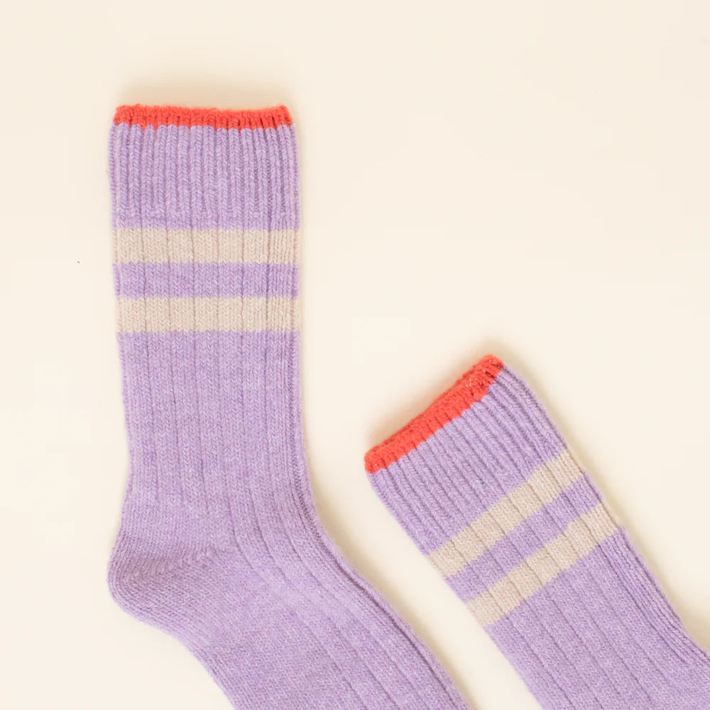 Knitted Wool Socks – Lavender