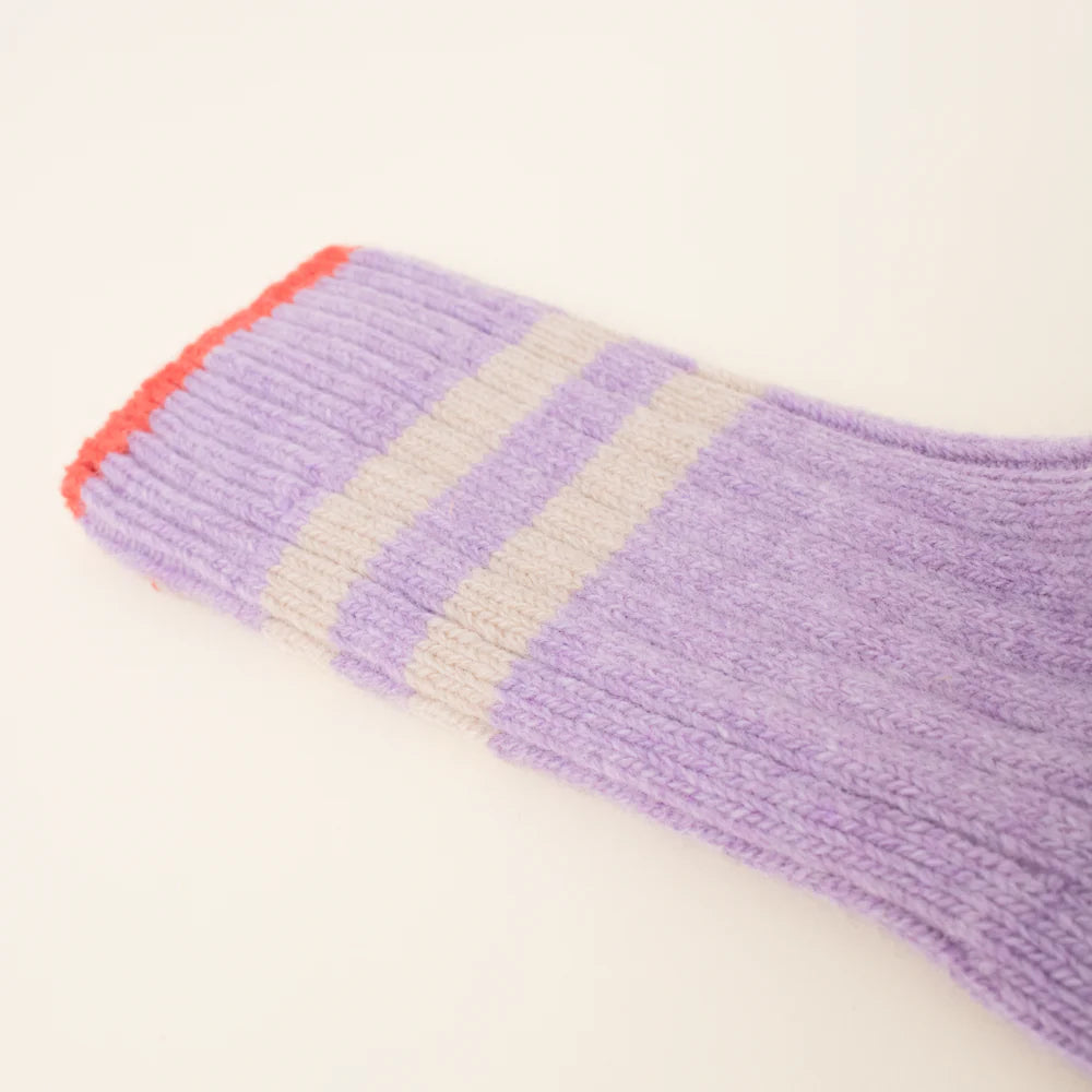 Knitted Wool Socks – Lavender