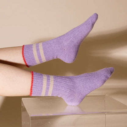 Knitted Wool Socks – Lavender