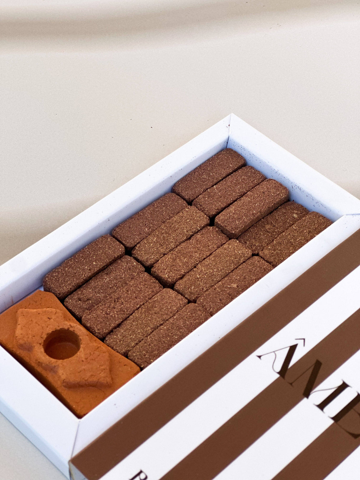 Natural incense bricks and burner: Palo Santo
