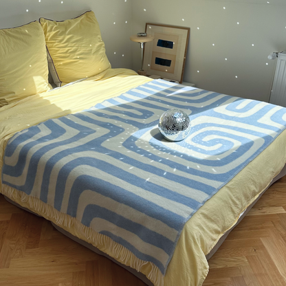 Klekks No. 34 - Wool blanket: Grün