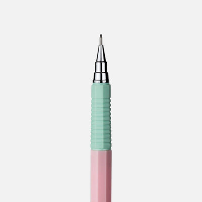 Mechanical Pencil Retro Color: ROSE/BLEU