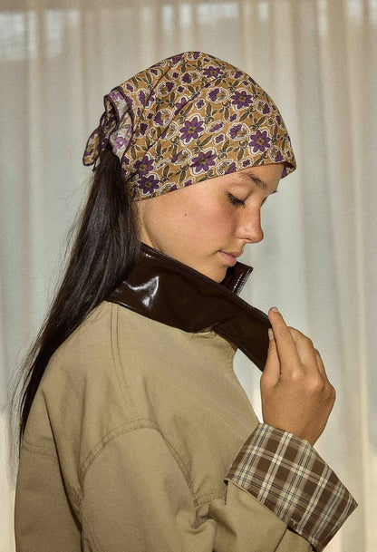 Topaz Jewel cotton voile scarf: TOPAZ JEWEL / 1m x 1m