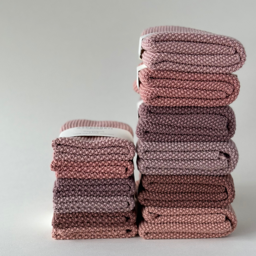 Knitted Dishcloths – Solid – Scandinavian Design: 25x25 cm