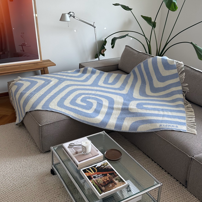 Klekks No. 34 - Wool blanket: Grün