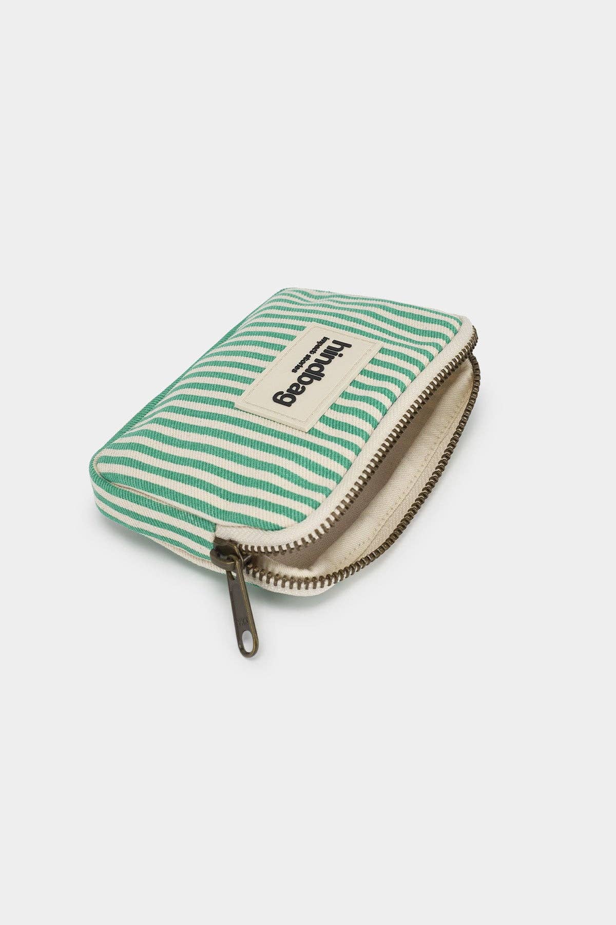 Lili Green Striped Coin Purse