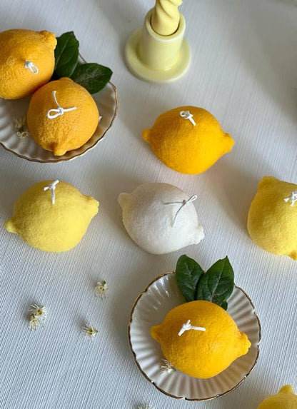 Sojawachskerze „Sicilian Summer Lemons“ – Duft: Pastellgelb / Zitrone &amp; Levander