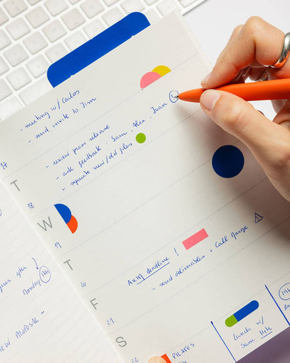 Undated Planner: Bright Red / Frames