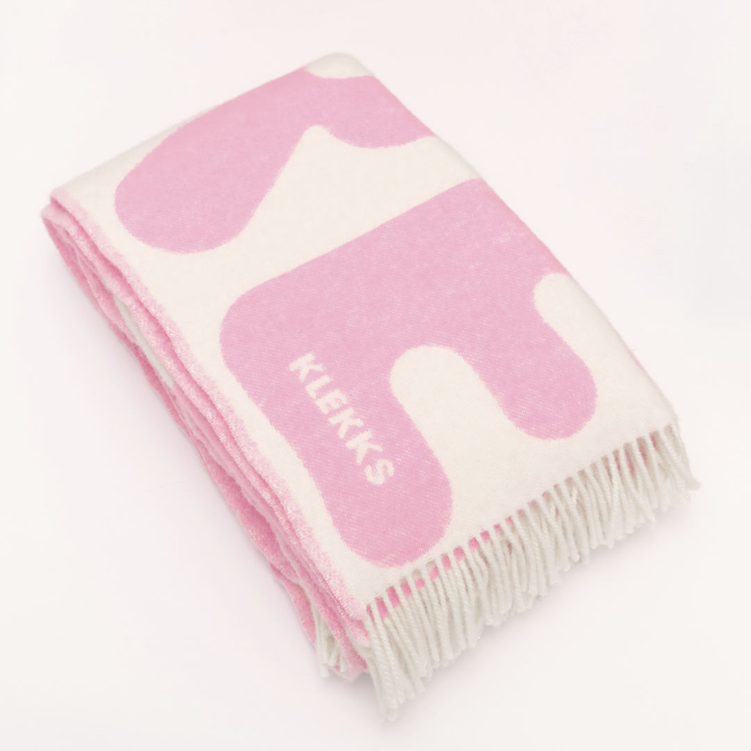 Klekks No. 11 - Wool Blanket: Red