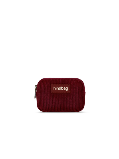 Lili burgundy velvet coin purse