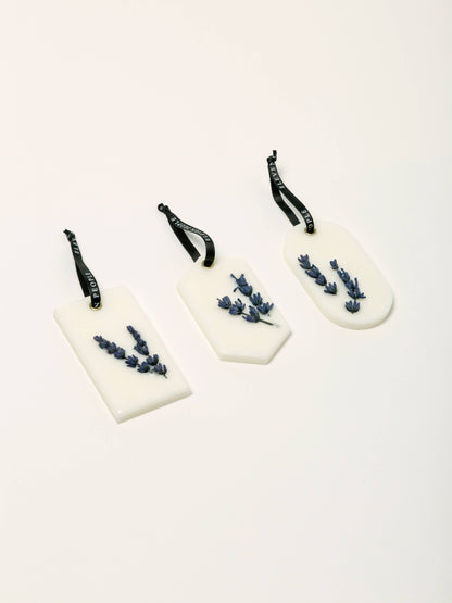 03 Lavender Palo Santo and Saffran. Closet Wax Bar Freshener: Small