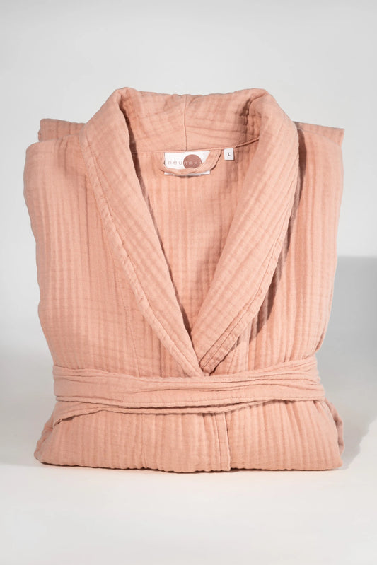 Bulut Gauze Bathrobe – Rose